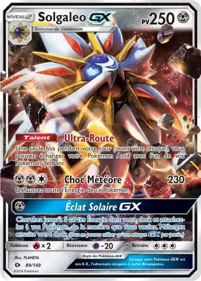 Solgaleo GX - Soleil et Lune - 089/149