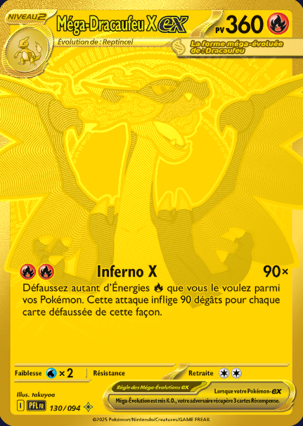 Mega Dracaufeu X ex - Flammes Fantasmagoriques - 130/094