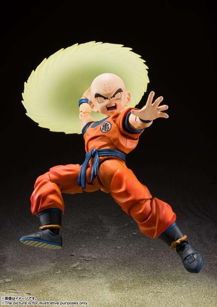 DRAGON BALL Z -Krillin "Earth Strong Man" -Figurine S.H. Figuarts 13cm – Image 3