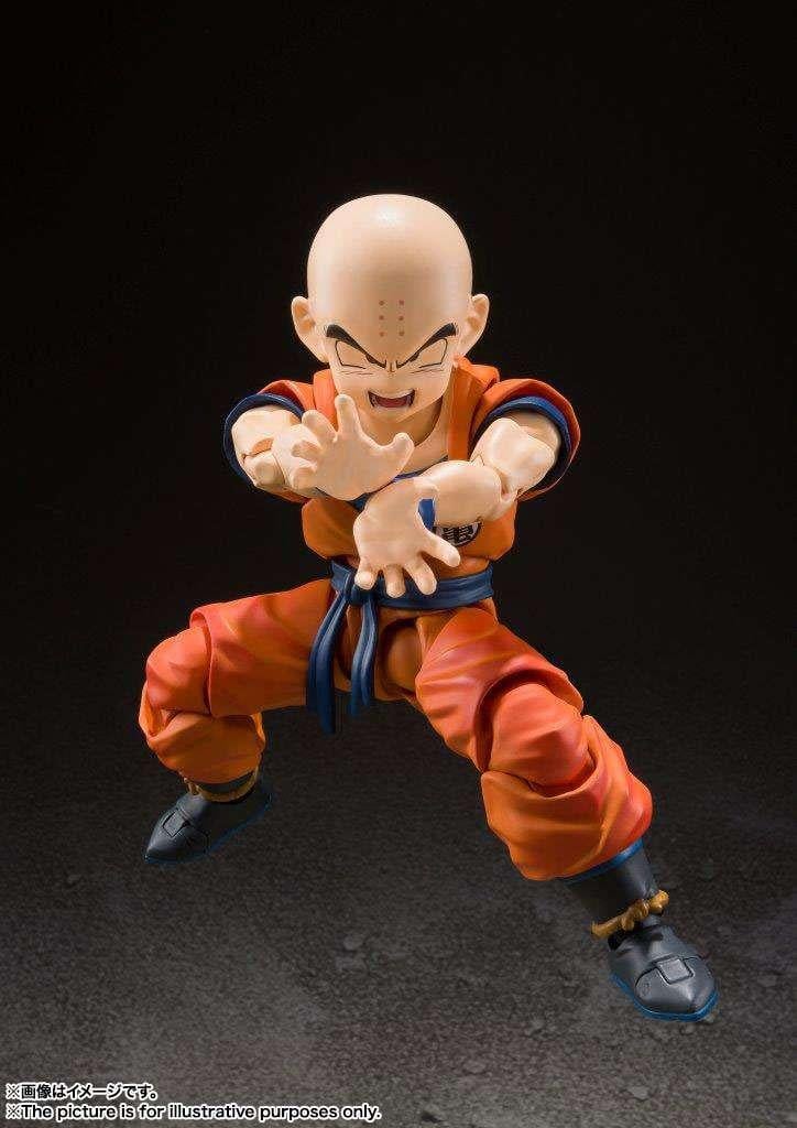 DRAGON BALL Z -Krillin "Earth Strong Man" -Figurine S.H. Figuarts 13cm – Image 4