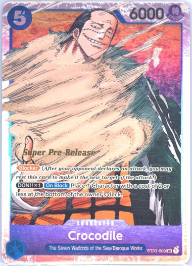 Crocodile - Starter Deck: The Seven Warlords of the Sea - 003/017