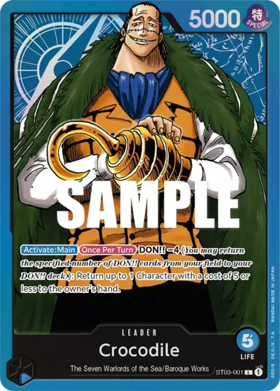 Crocodile - Starter Deck: The Seven Warlords of the Sea - 001/017
