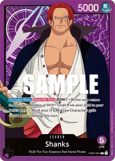 Shanks - Starter Deck: ONE PIECE FILM edition - 001/017
