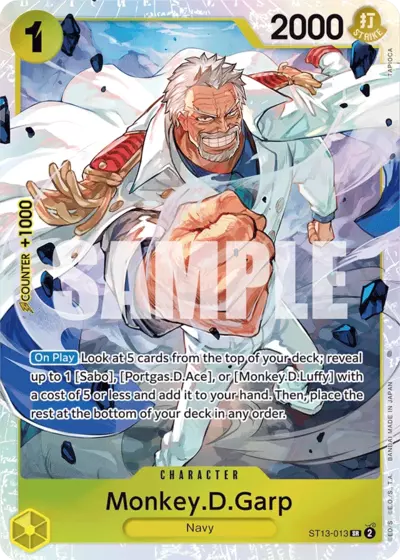 Monkey D. Garp - Ultra Deck: The Three Brothers - 013/035