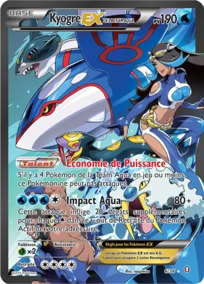 Team Aqua's Kyogre EX - Double Danger - 006/034