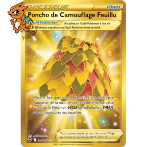 Poncho de Camouflage Feuillu - Tempête Argentée - 214/195