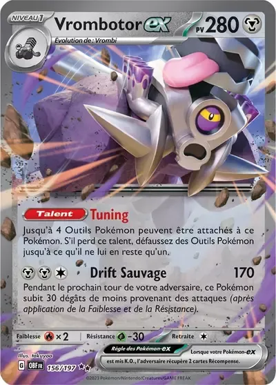 Vrombotor ex - Flammes Obsidiennes - 156/197