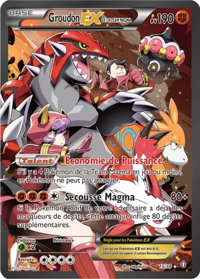 Team Magma's Groudon EX - Double Danger - 015/034