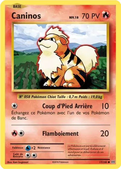 Caninos - XY Évolutions - 017/108