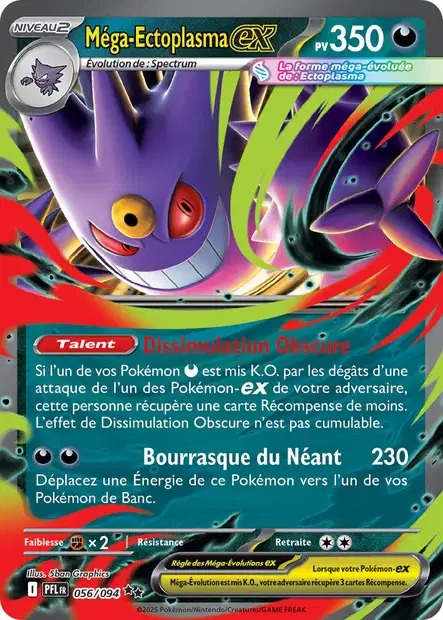 Mega Ectoplasma ex - Flammes Fantasmagoriques - 056/094