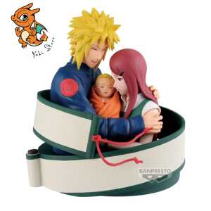 NARUTO 72 SERIES - Minato, Naruto & Kushina - Figurine 13cm