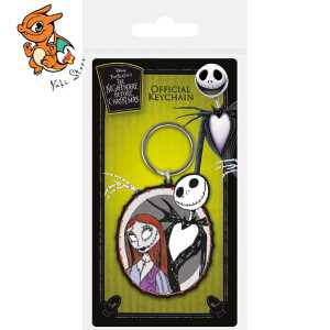 L'ETRANGE NOEL de Mr JACK - Jack & Sally - Porte-Clés Caoutchouc