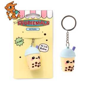 KAWAII - Boba le Bubble Tea - Porte-clés 3D en PVC