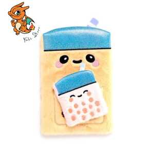 KAWAII - Boba le Bubble Tea - Notebook Pelucheux Premium + 1 Mini