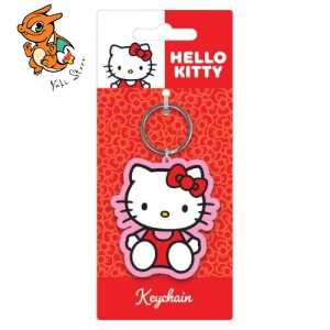 HELLO KITTY - Rose - Porte-clés en Caoutchou