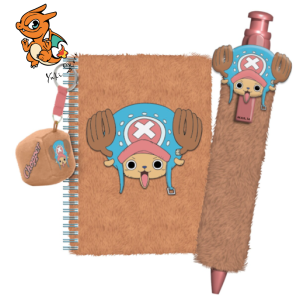 ONE PIECE - Chooper - Set Fuzzy - Notebook + Stylo + Porte-clé