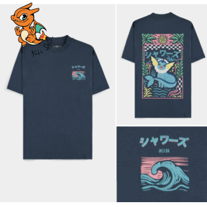 POKEMON - Aquali - T-Shirt Loose Fit Homme (M)