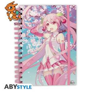 HATSUNE MIKU - Fleurs de Cerisier - Cahier A5 Spiral