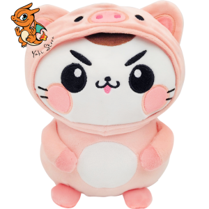 FUNNY CATS - Cochon - Peluche 21cm