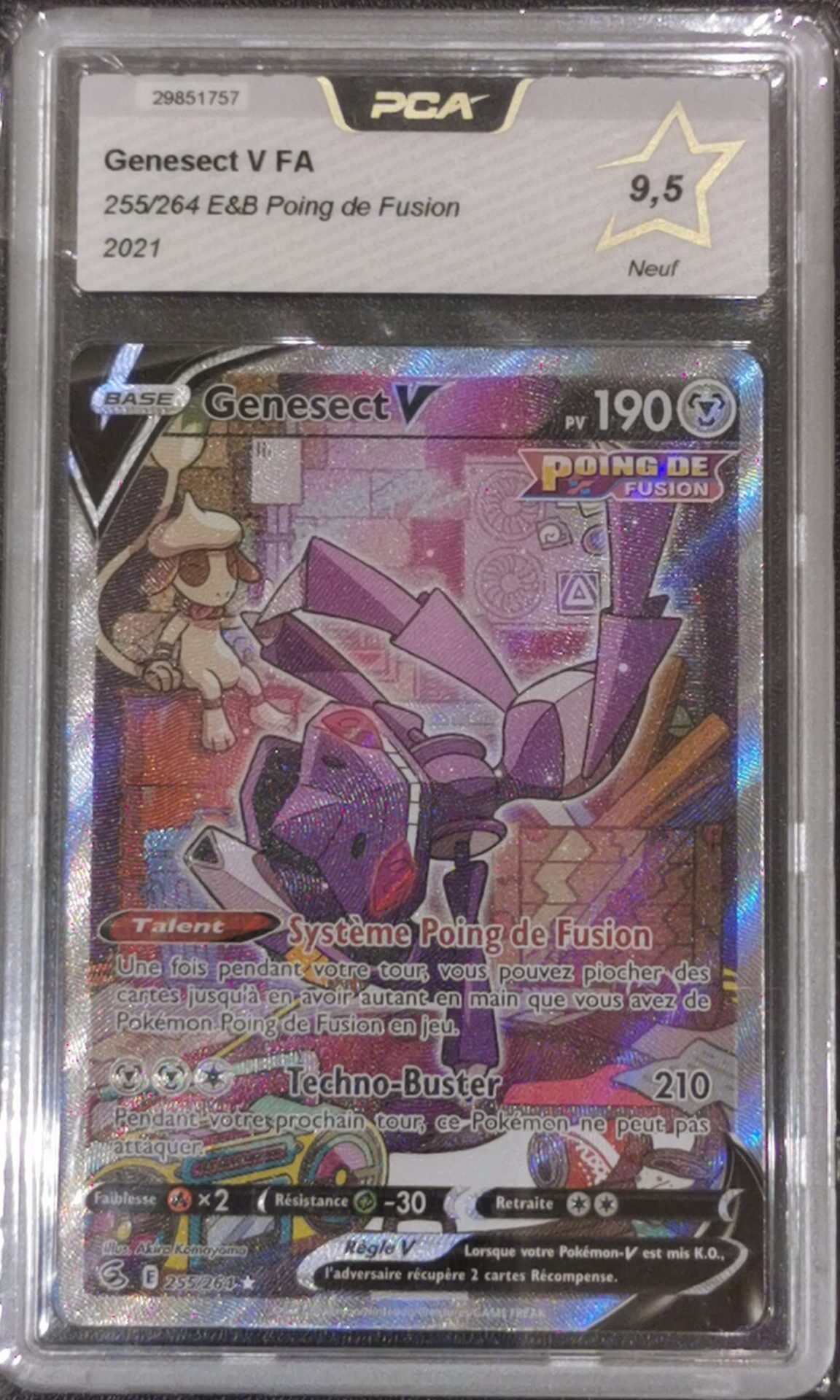 Genesect V - Poing de Fusion - 255/264 - PCA 9.5 - Français
