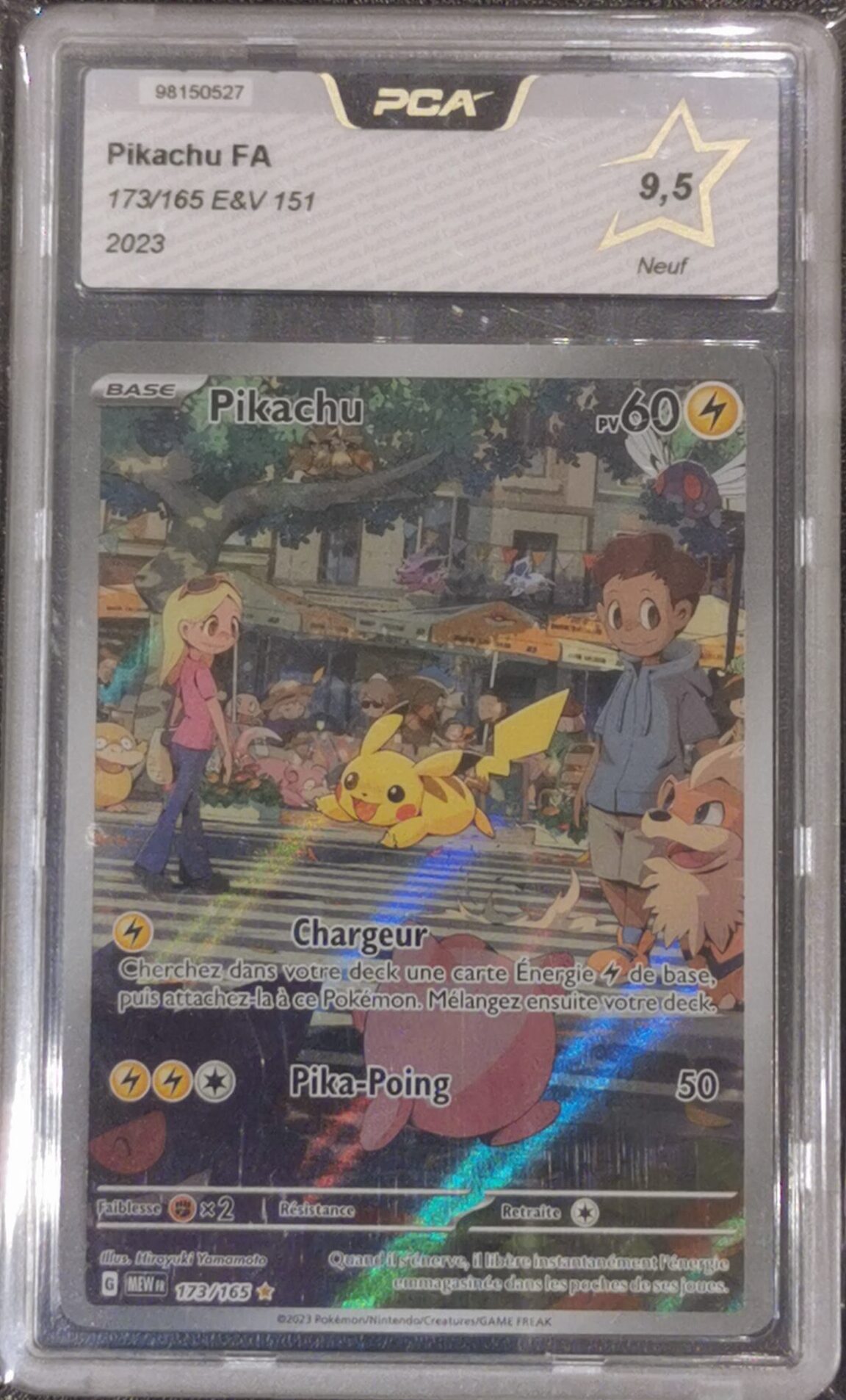 Pikachu - 151 - 173/165 - PCA 9.5 - Français