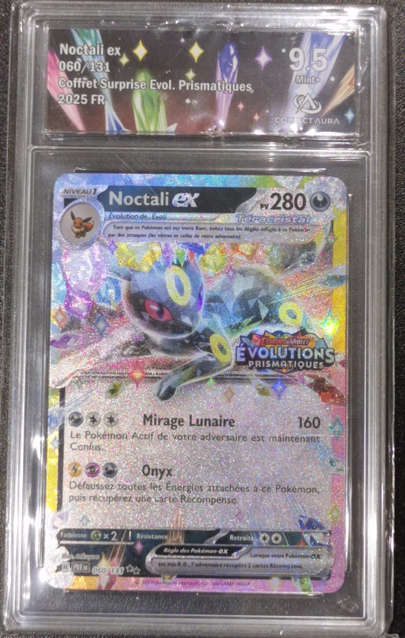 Noctali ex Stamp - Coffret Surprise Évolution Prismatique - 060/131 - Collect Aura 9.5 - Français