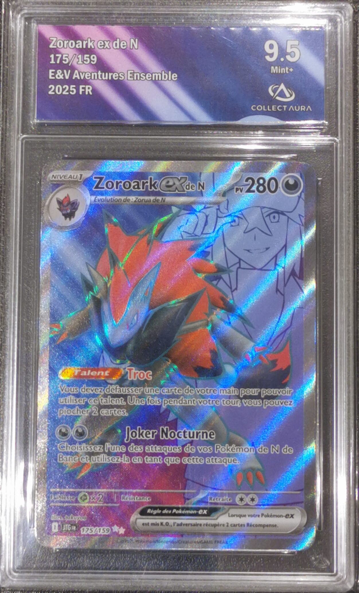 Zoroark ex de N - Aventures Ensemble - 175/159 - Collect Aura 9.5 - Français