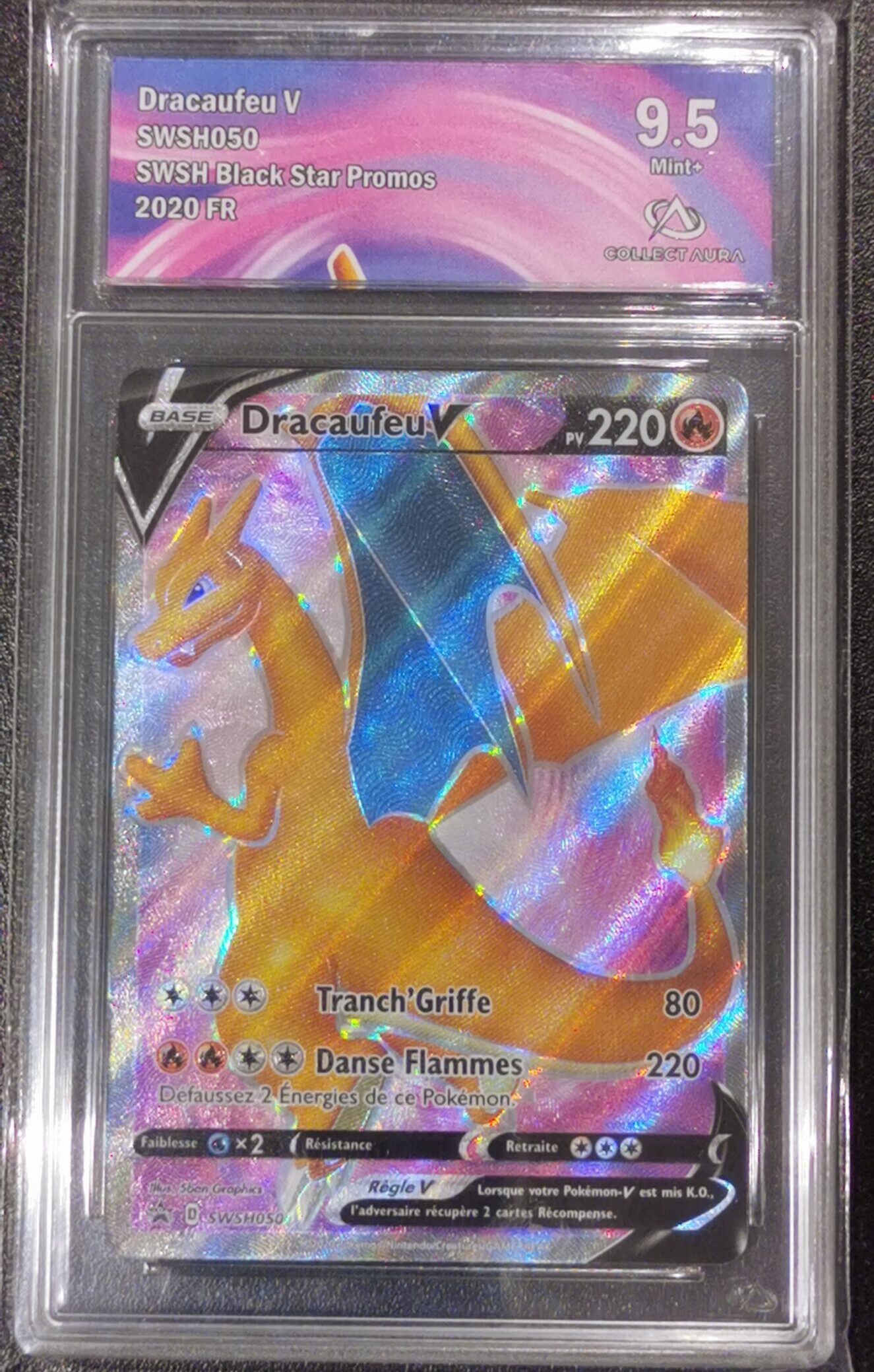 Dracaufeu V - Promo Épée & Bouclier - SWSH050 - Collect Aura 9.5 - Français