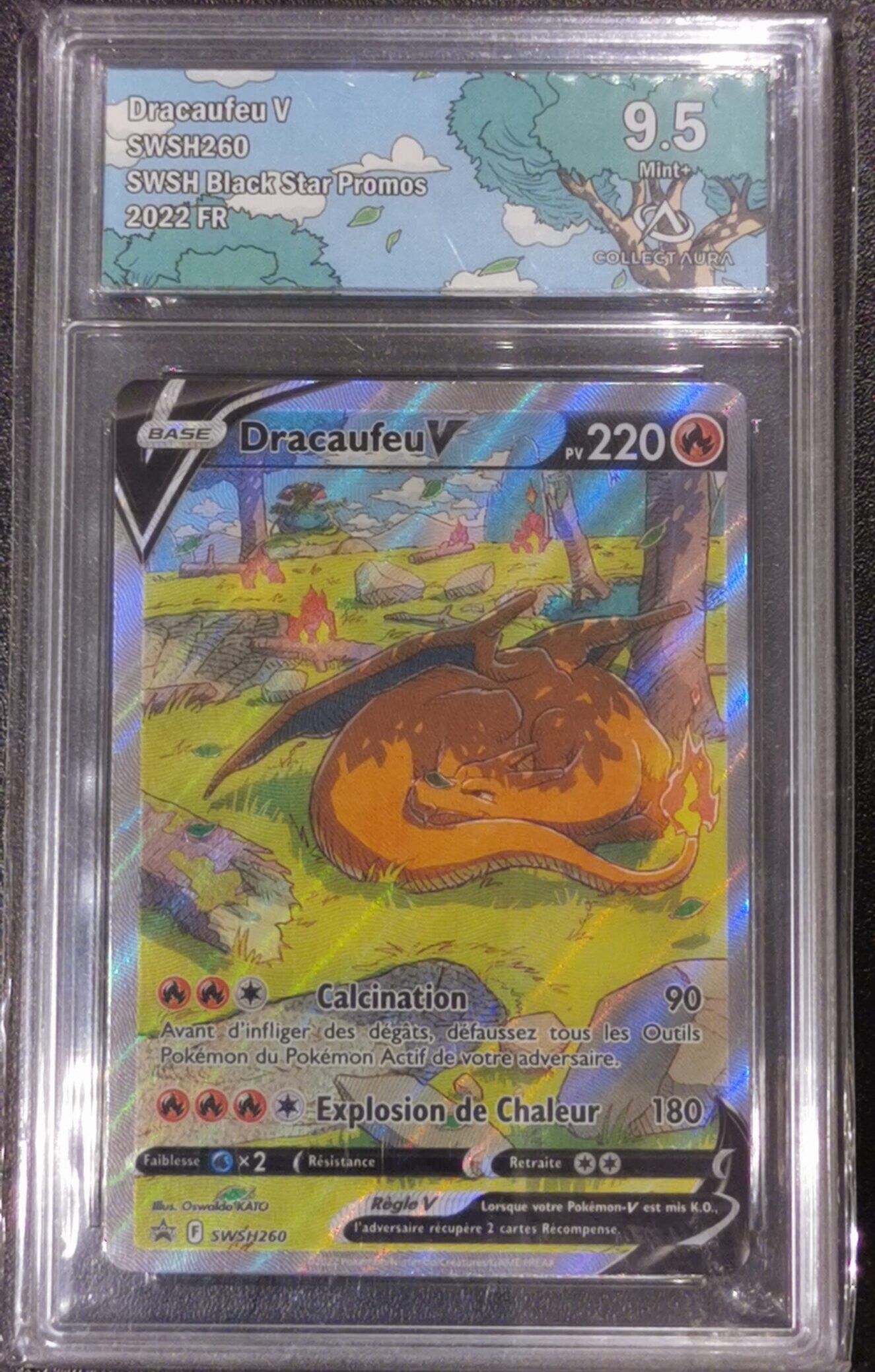 Dracaufeu V - Promo Épée & Bouclier - SWSH260 - Collect Aura 9.5 - Français