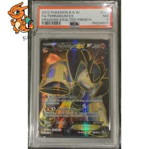 Terrakium EX - Dragons Exaltés - 121/124 - PSA 7 - Français