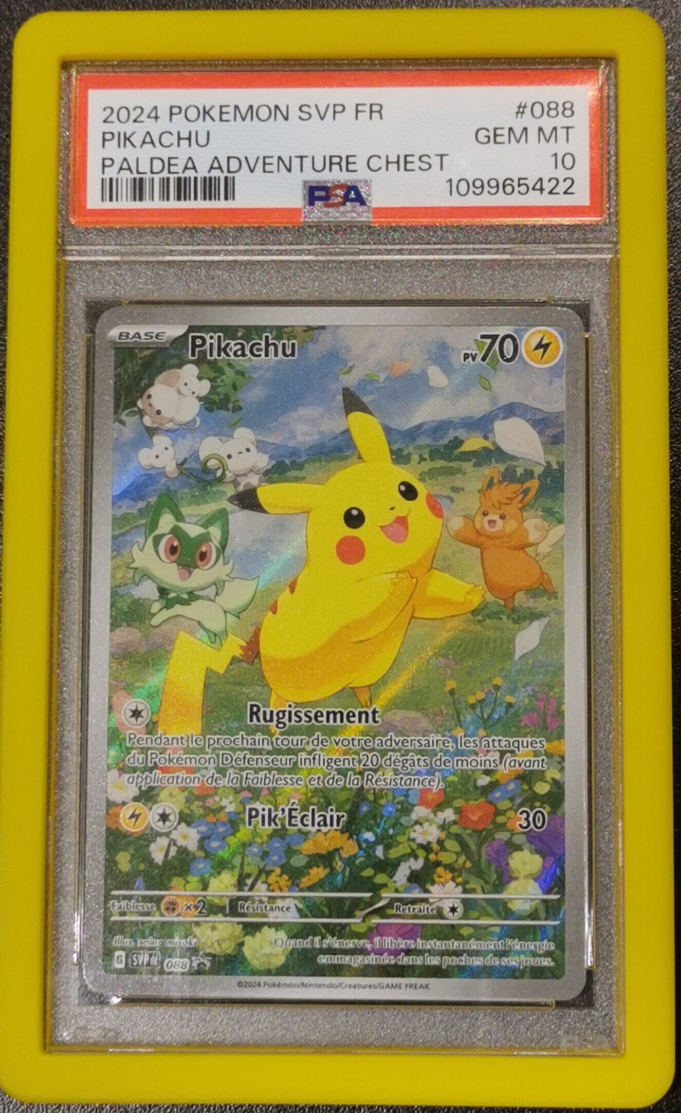Pikachu - Promo Écarlate & Violet - SVP088 - PSA 10 - Français
