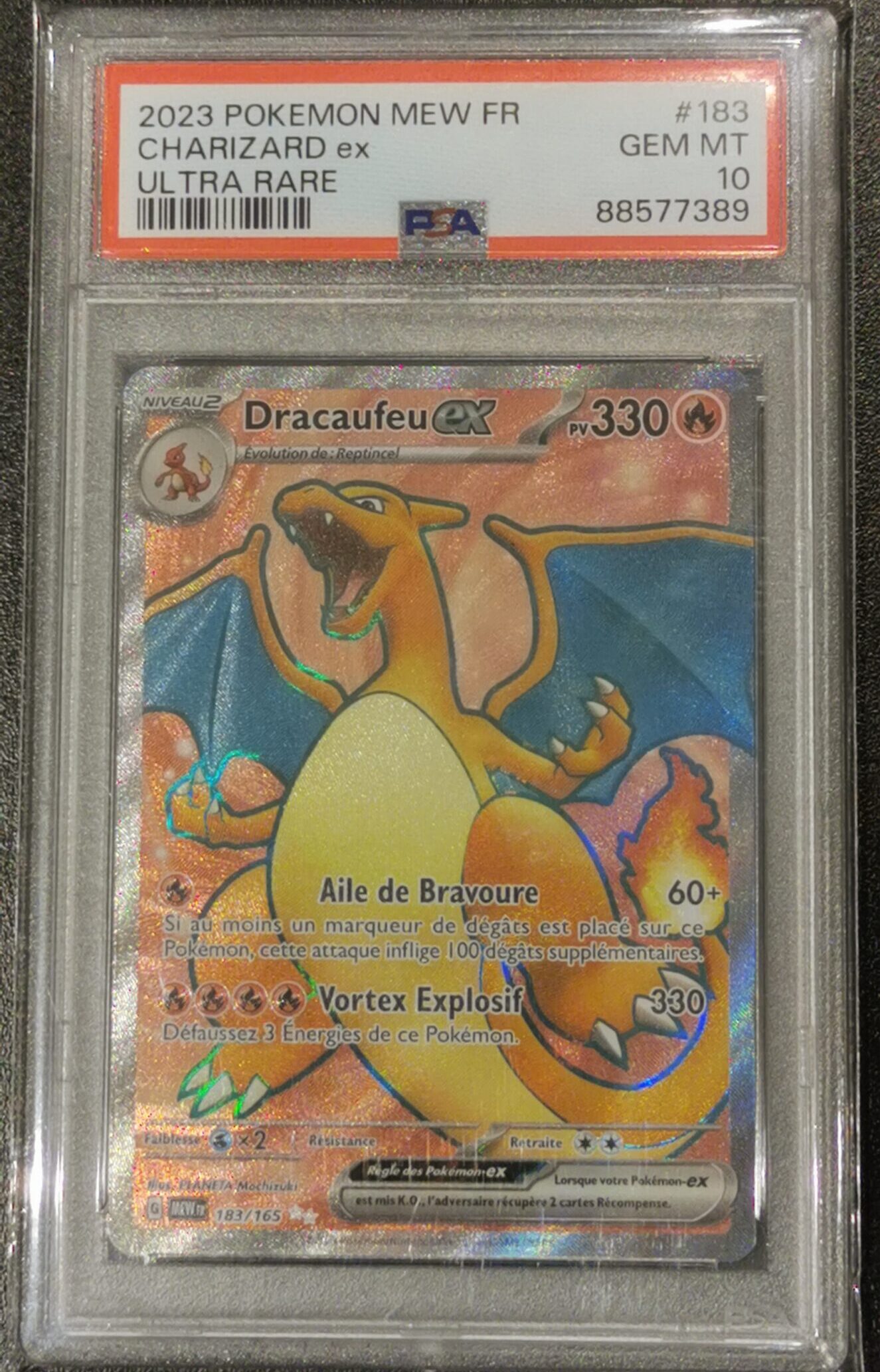 Dracaufeu ex - 151 - 183/165 - PSA 10 - Français