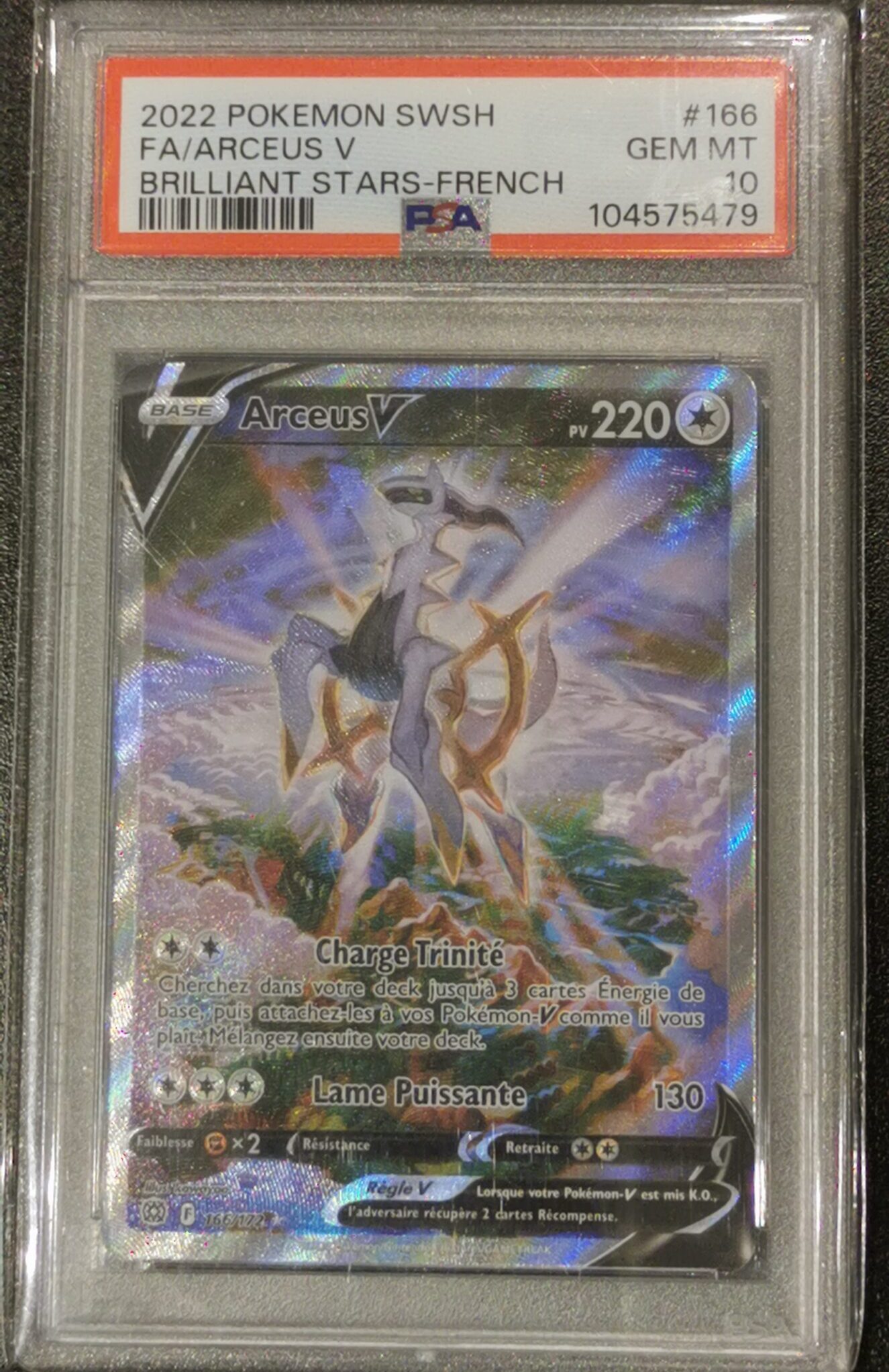 Arceus - Stars Étincelantes - 166/172 - PSA 10 - Français