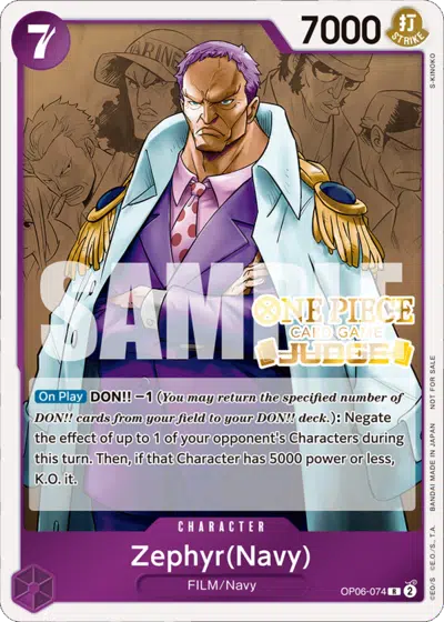 Zephyr - Judge Promos - OP06-074