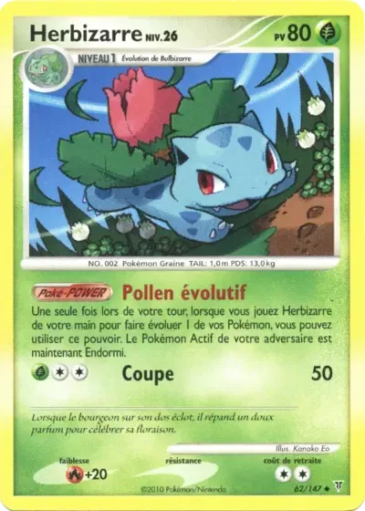 Herbizarre Lv.26 - Vainqueurs Suprêmes - 062/147