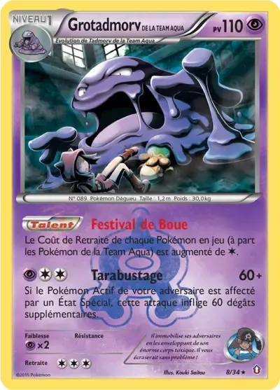 Team Aqua's Muk - Double Danger - 008/034