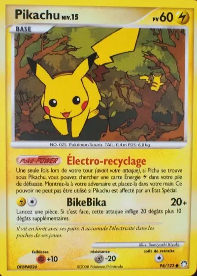 Pikachu Lv.15 - Trésors Mystérieux - 094/123
