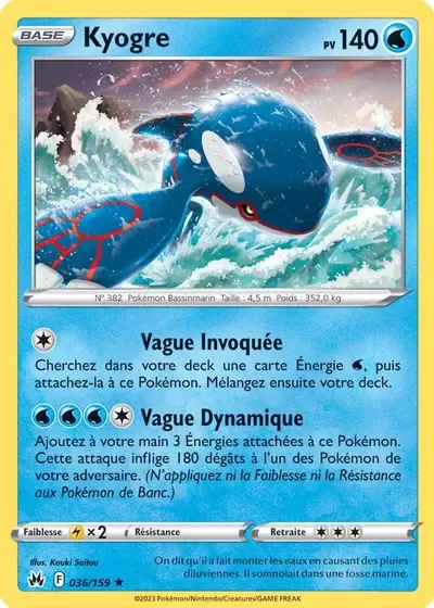 Kyogre - Zénith Suprême - 036/159