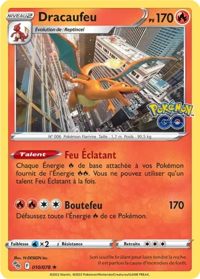 Dracaufeu - Pokémon GO - 010/071