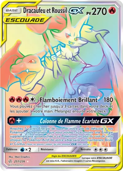 Dracaufeu & Braixen GX - Éclipse Cosmique - 251/236