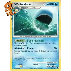 Wailord Lv.43 - Duels au Sommet - 030/106