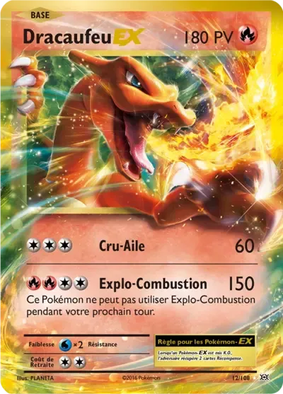 Dracaufeu EX - XY Évolutions - 012/108