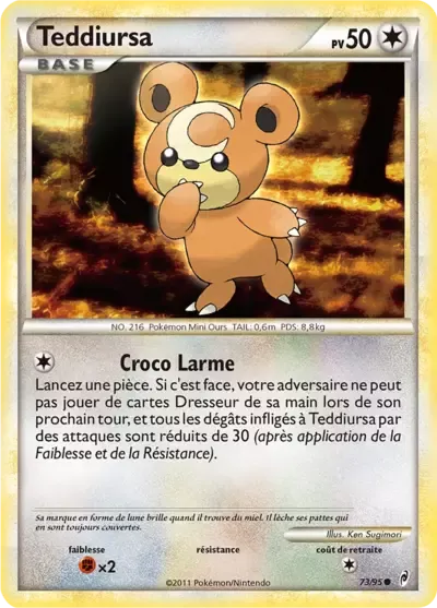 Teddiursa - L'appel des légendes - 073/095