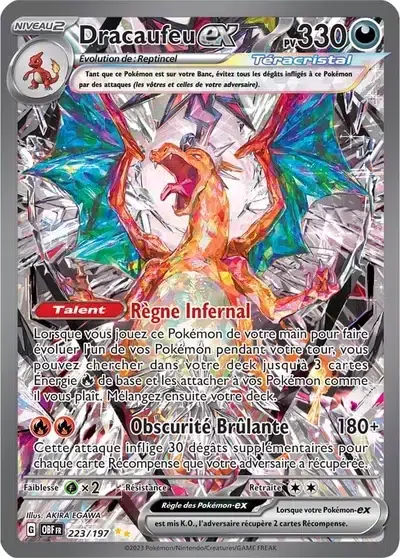 Dracaufeu ex - Flammes Obsidiennes - 223/197