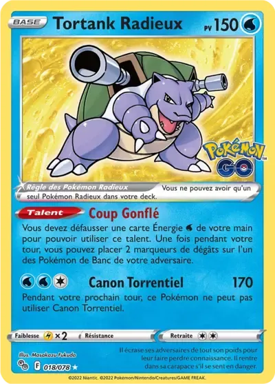 Tortank Radieux - Pokémon GO - 018/071