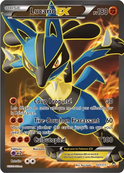Lucario EX - Poings Furieux - 107/111