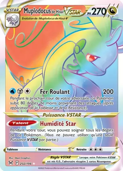 Muplodocus de Hisui VSTAR - Origine Perdue - 202/196