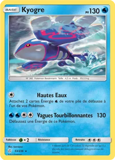 Kyogre - Éclipse Cosmique - 053/236