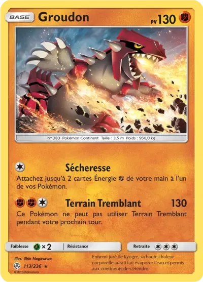 Groudon - Éclipse Cosmique - 113/236