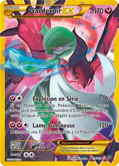 Gardevoir EX - Offensive Vapeur - 116/114